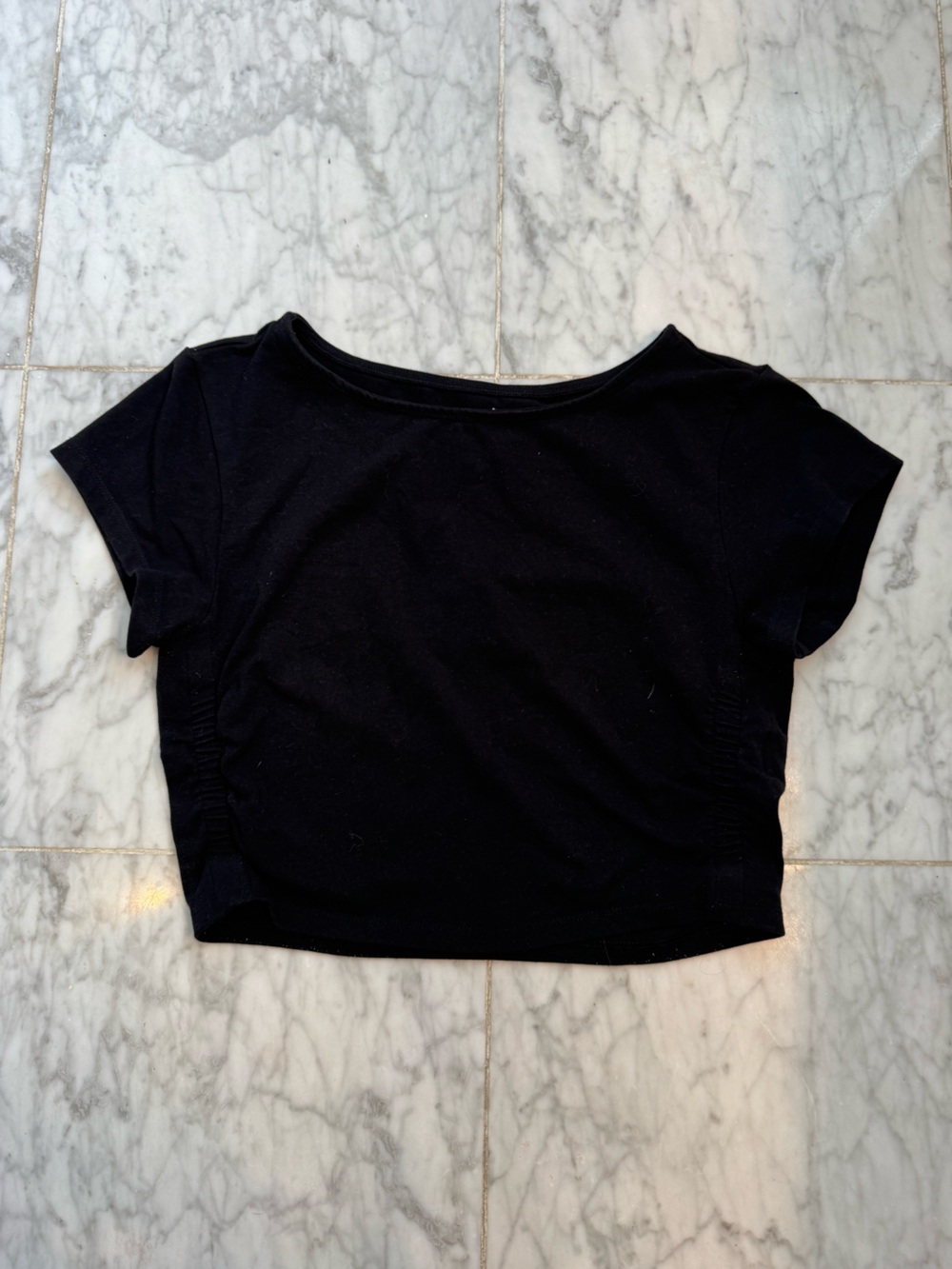 Old Navy Black Crop Active Shirt